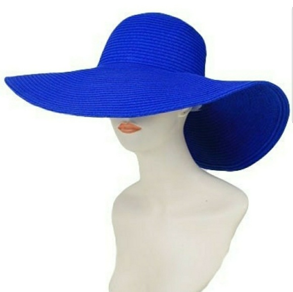 royal blue floppy hat